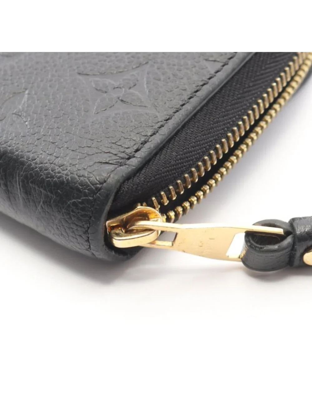 Louis Vuitton Round Wallet Zippy Monogram Empreinte Noir Leather